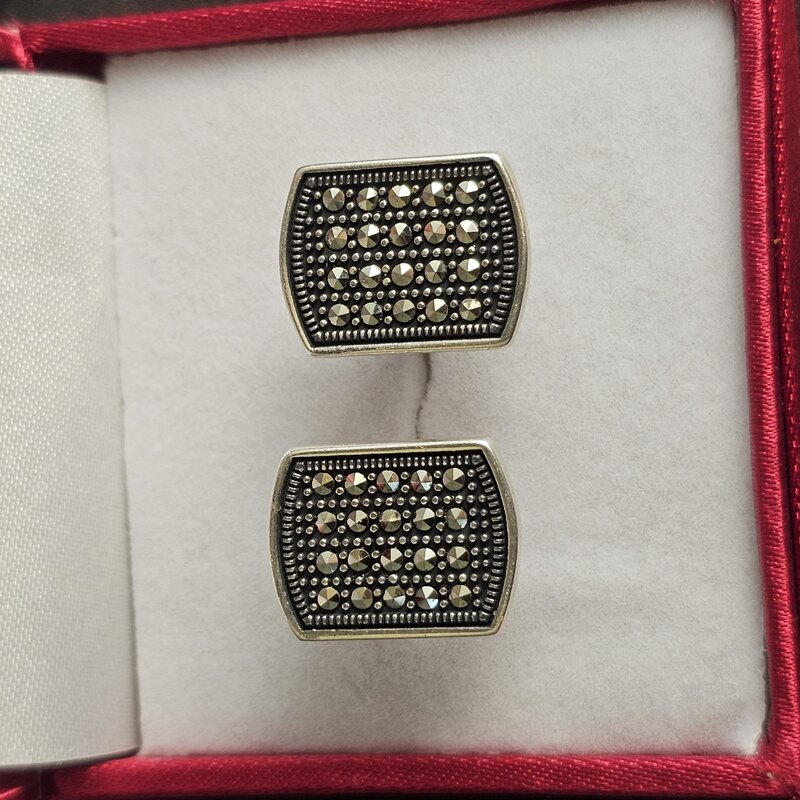 Silver Marcasite Cufflinks